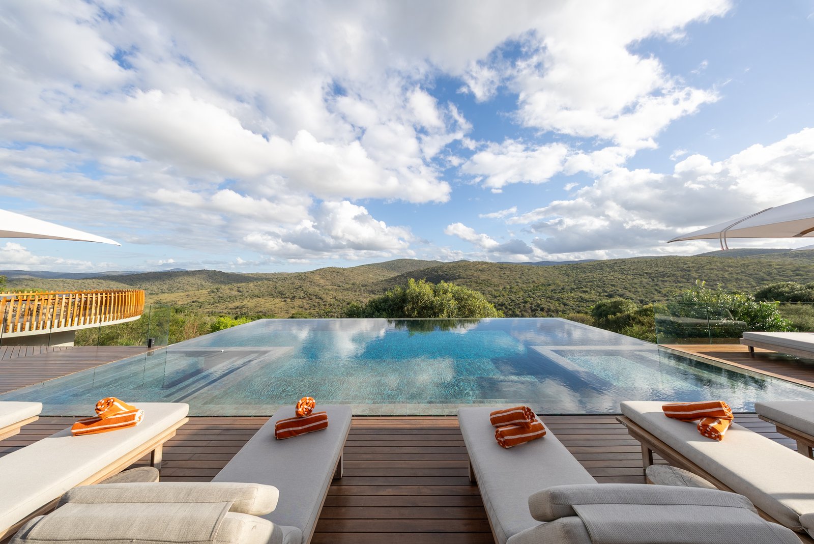 Infinity pool edge above the bushveld